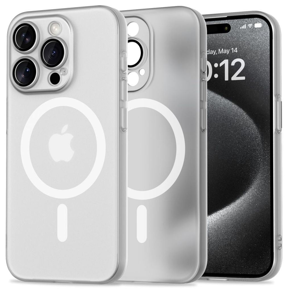Tech-Protect Magslim Magsafe-skal till iPhone 15 Pro - Vit