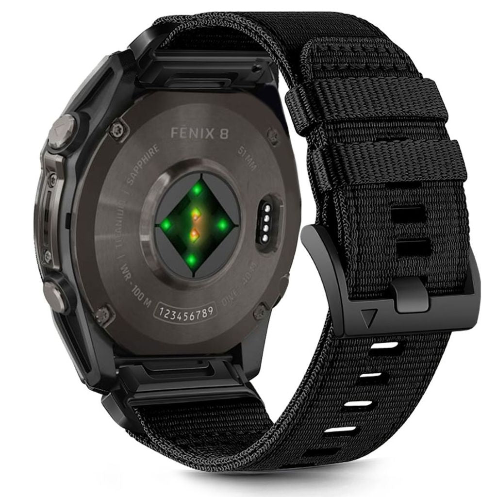 Tech-Protect Nylon Klockarmband För Garmin Fenix 6X/7X Etc - Svart