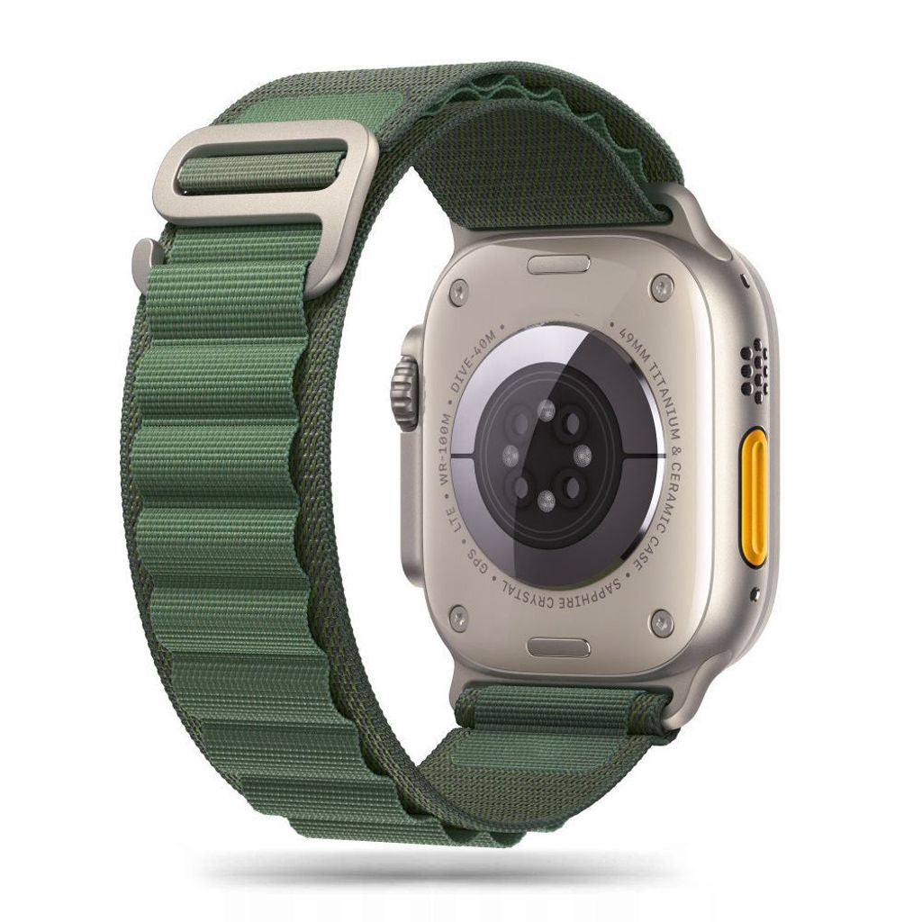 Tech-Protect Nylon Pro Klockarmband För Apple Watch 42/44/45/49 Mm - Mörkgrön
