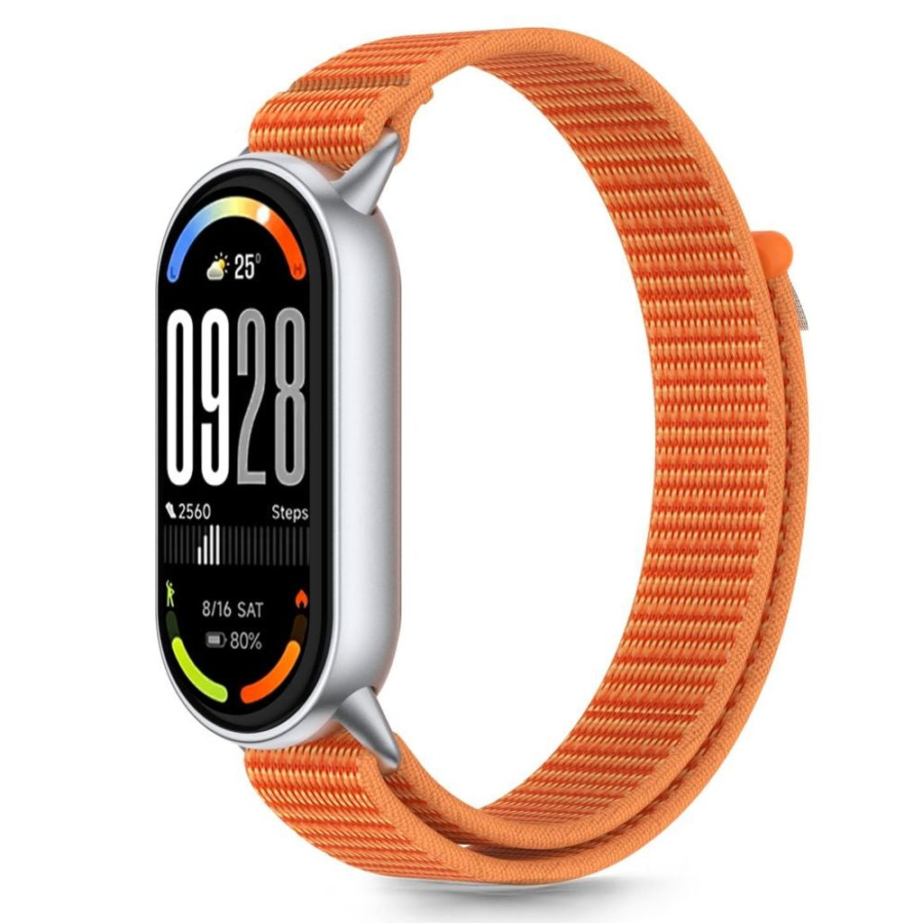 Tech-Protect Nylon Pro Klockarmband Xiaomi Smartband 8/9/10/NFC - Orange/Grå