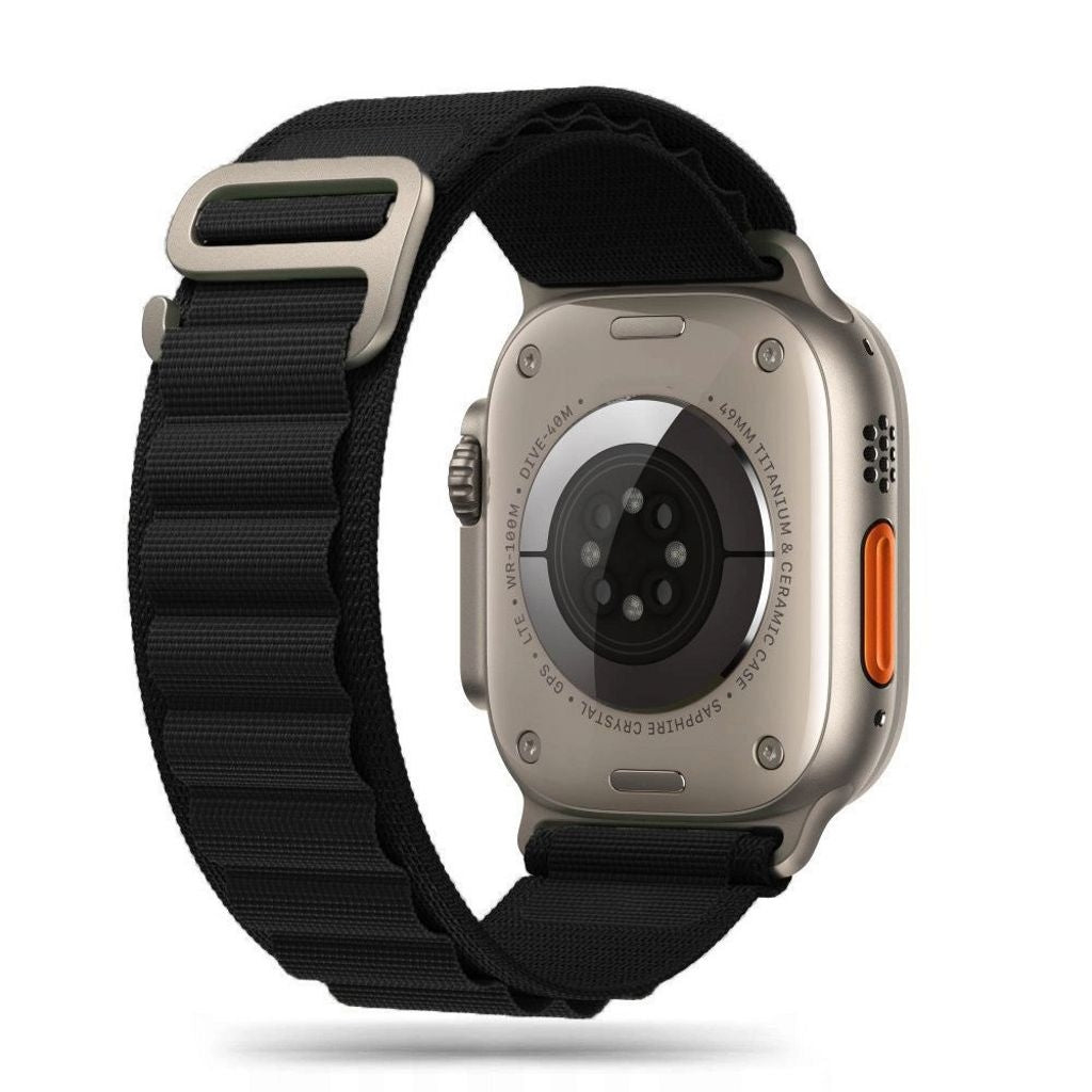 Tech-Protect Nylon Pro Watch Strap for Apple Watch 4/5/6/7/8/9/SE/Ultra 1/2 - Black