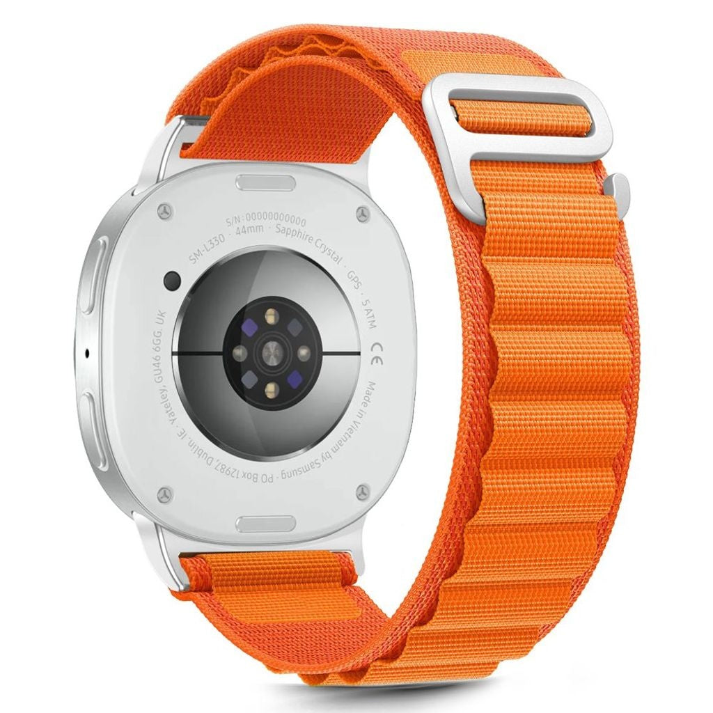Tech-Protect Nylon Randig Klockarmband Samsung Galaxy Watch 40/44/46 Mm - Orange