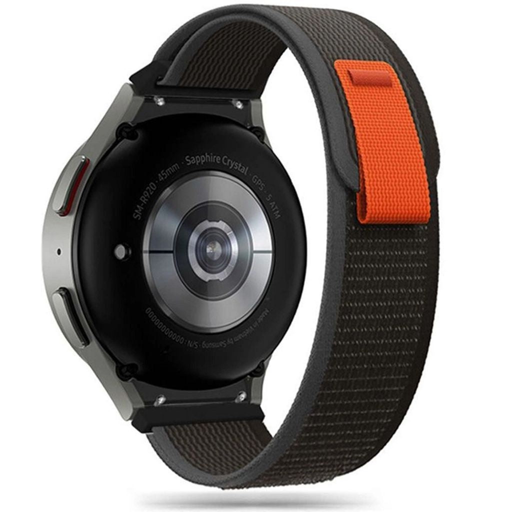Tech-Protect Nylon Watch Strap for Samsung Galaxy Watch 4/5/5 Pro/6/7/FE - Black