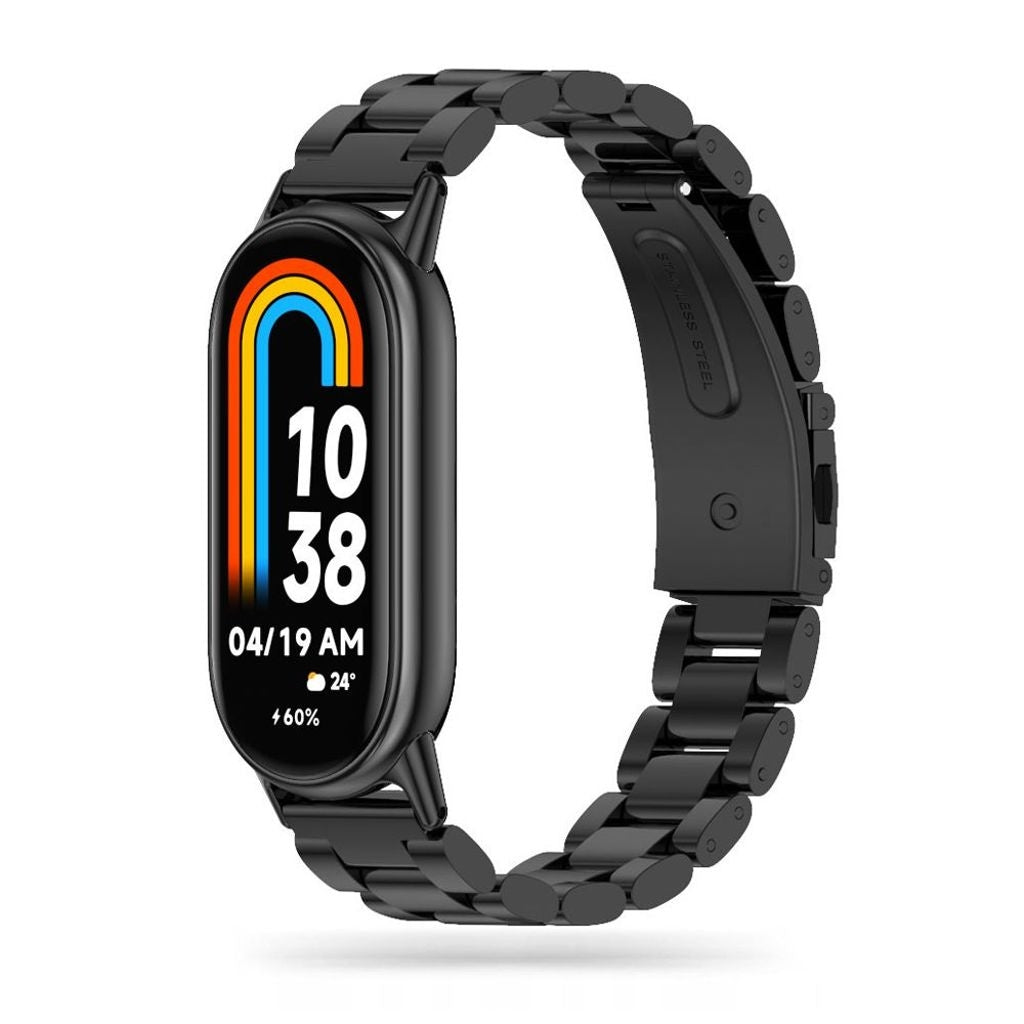Tech-Protect Rostfritt Klockarmband För Xiaomi Smart Band 8/8 NFC - Svart