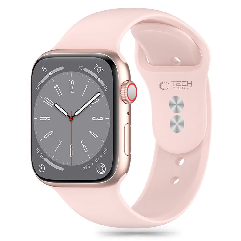 Tech-Protect Silikon Klockarmband För Apple Watch 38/40/41 Mm - Rosa