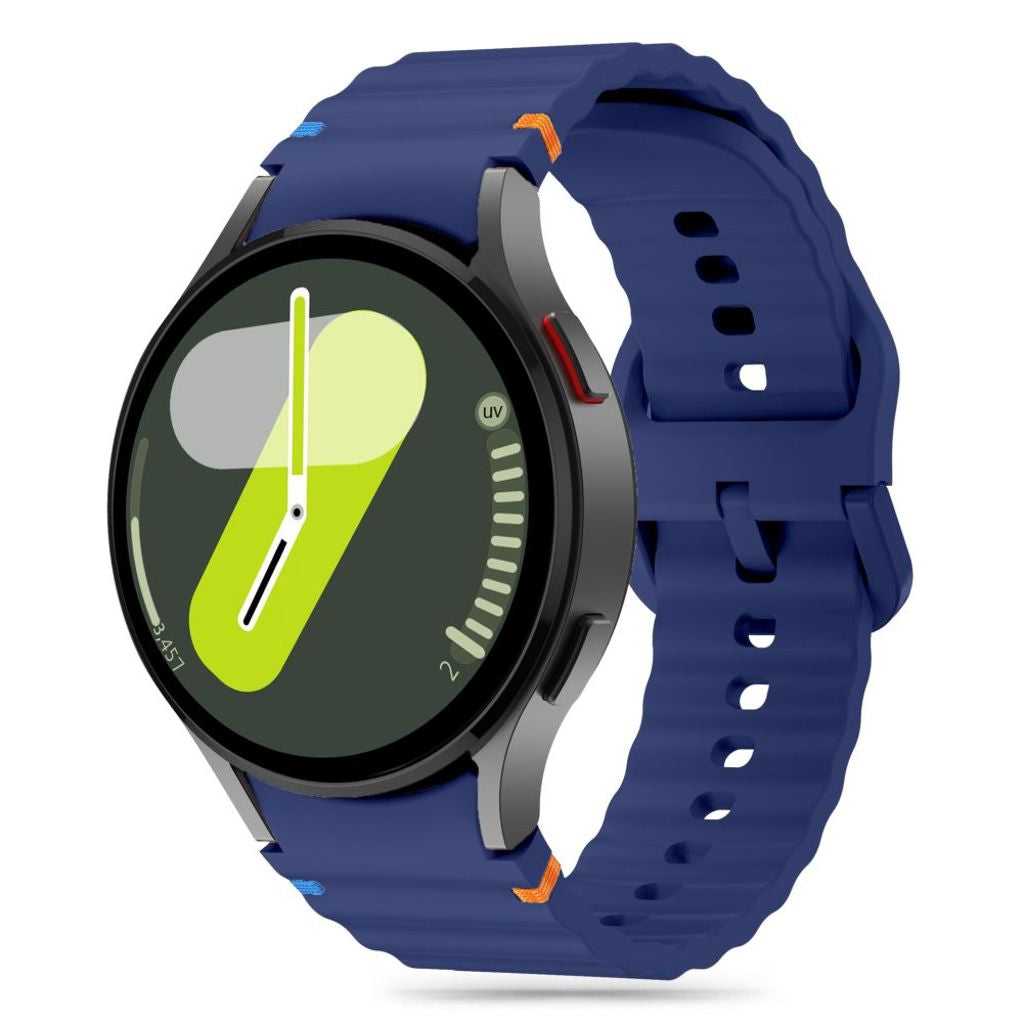 Tech-Protect Silikon Sportarmband för Galaxy Watch 4/5/5 Pro/6/7/Fe - Blå