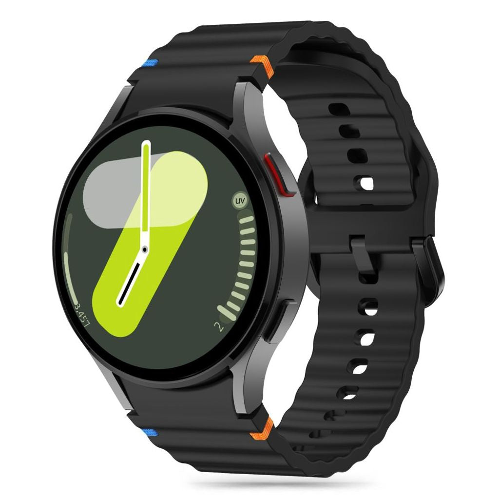 Tech-Protect Silikon Sportklockarmband Galaxy Watch 4/5/5 Pro/6/7/Fe - Svart