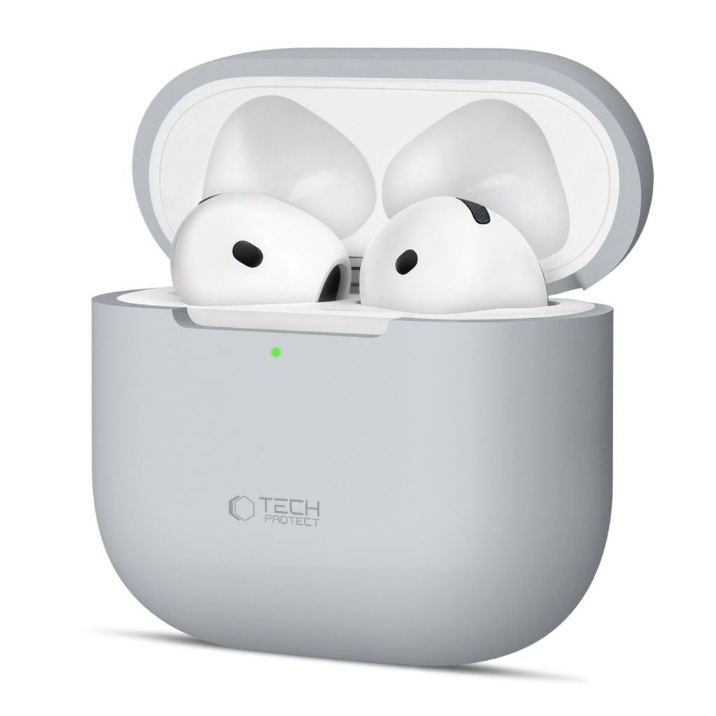 Tech-Protect Silikonskal För Airpods 4 - Grå