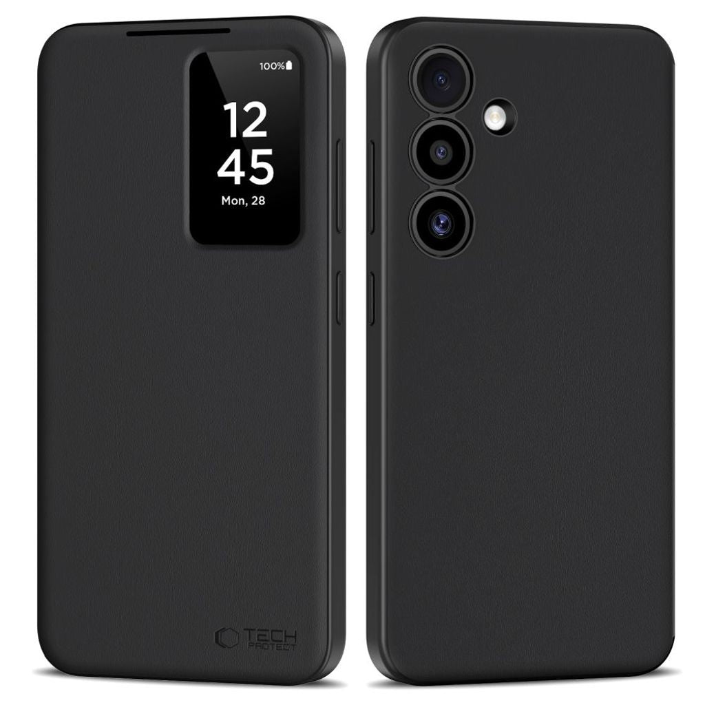 Tech-Protect Smart Plånboksfodral för Samsung Galaxy S25 - Mattsvart