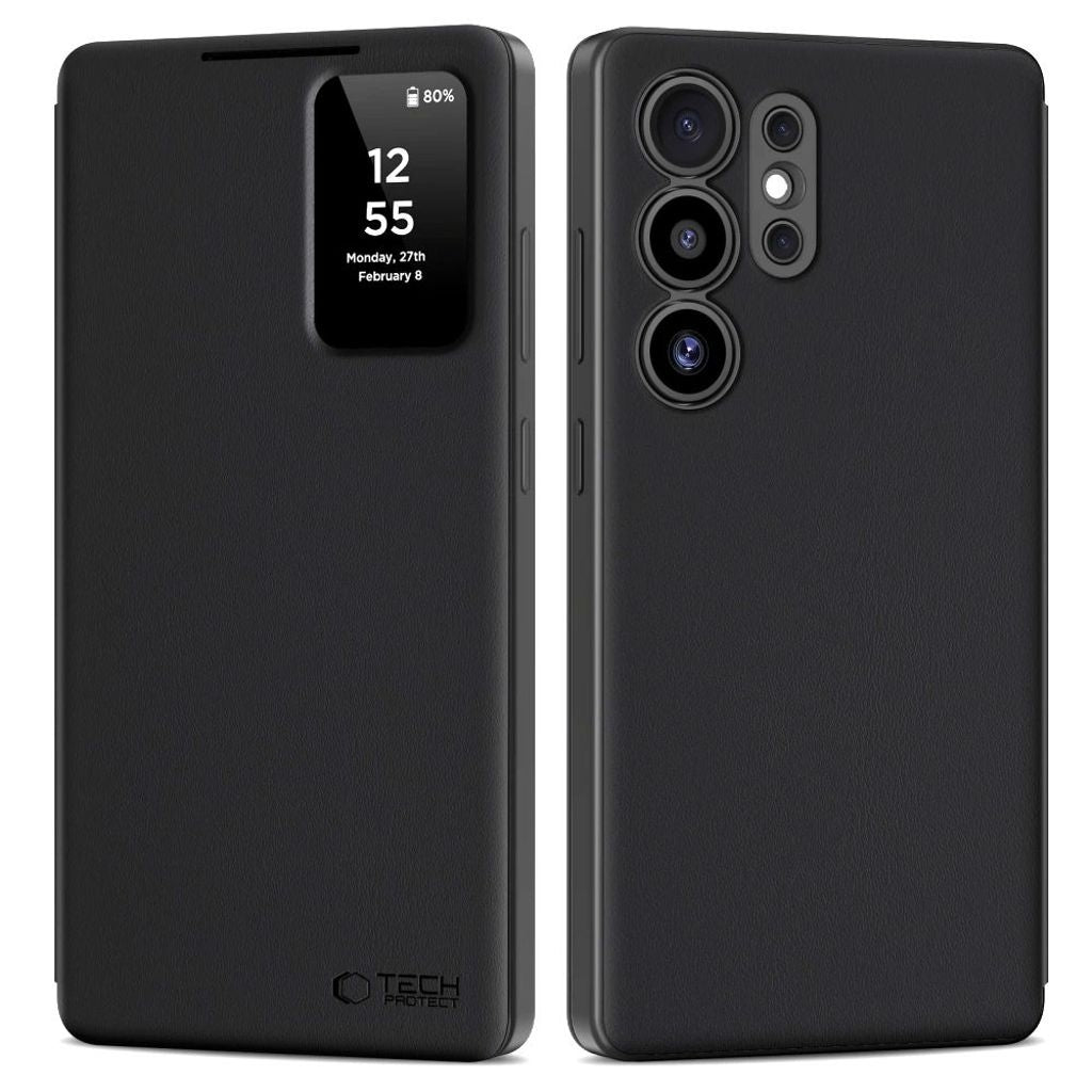 Tech-Protect Smart Plånboksfodral för Samsung Galaxy S25 Ultra - Mattsvart