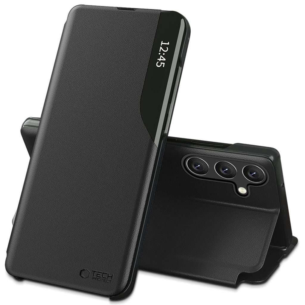 Tech-Protect Smart View-skal för Samsung Galaxy A36 5G - Svart