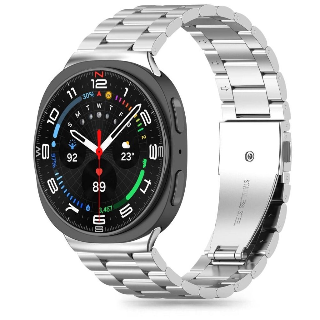Tech-Protect Stainless Steel Strap for Samsung Galaxy Watch 8/8 Classic - Silver