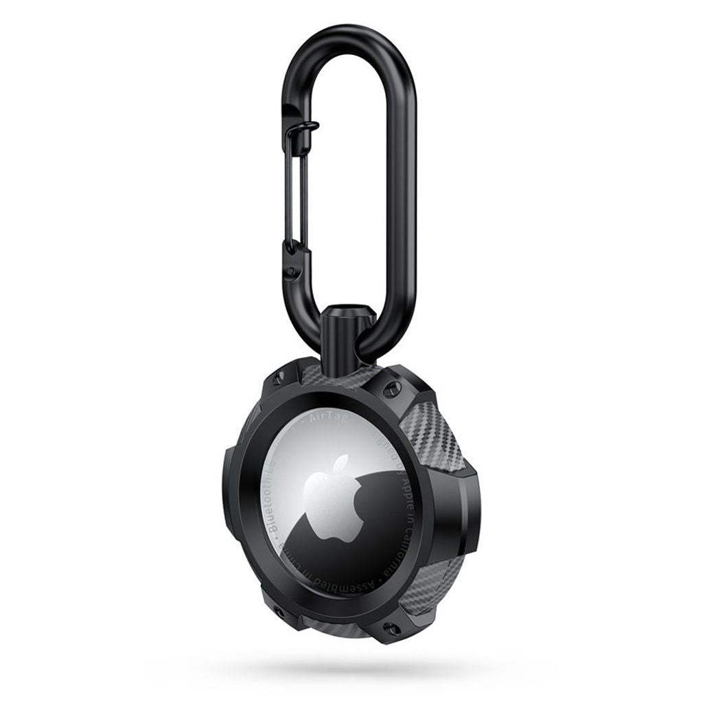 Tech-Protect Tpucarbon-skal till Apple Airtag – svart