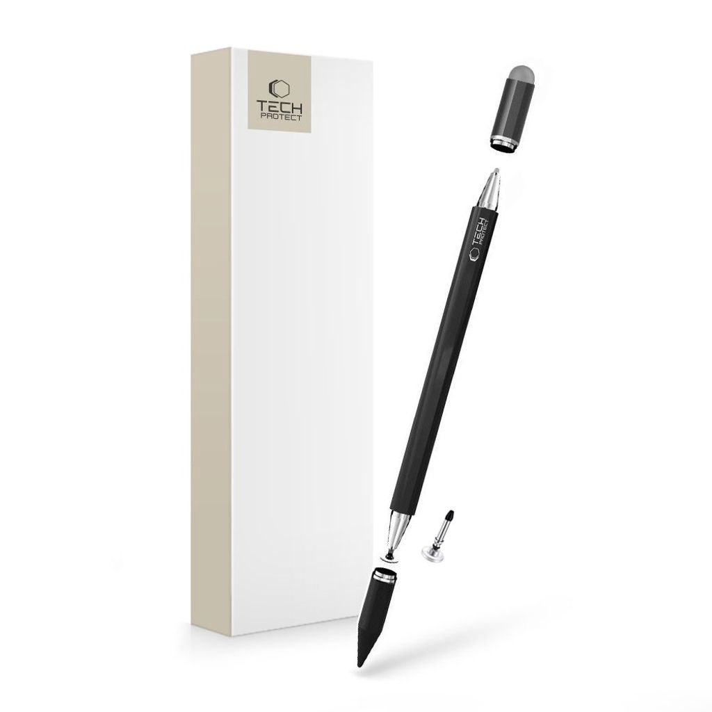 Tech-Protect Usp200 Stylus-penna Passiv Med 3 Spetsar – Svart