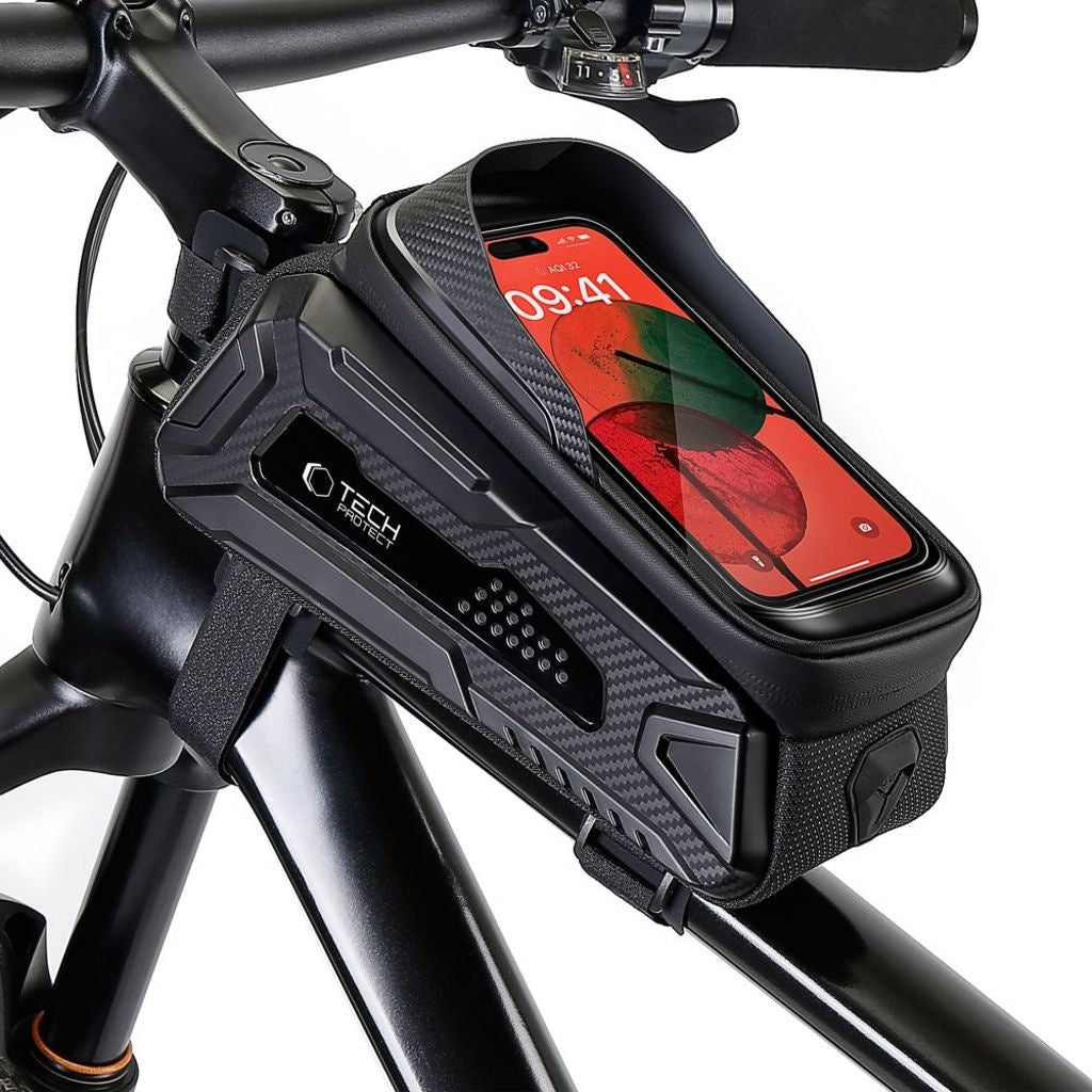 Tech-Protect V2 Cykelväska Med Telefonficka 1,2L – Svart