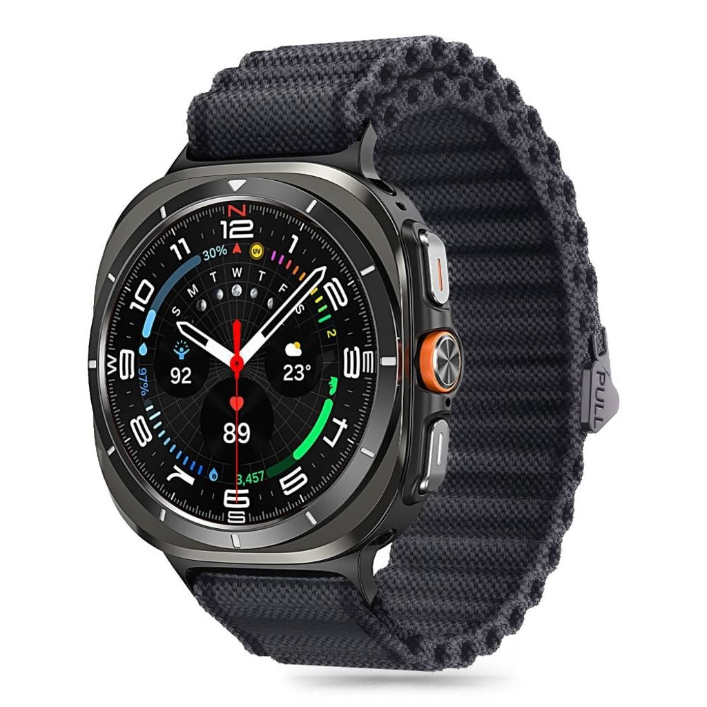 Tech-Protect Weave Pro Klockarmband För Samsung Galaxy Watch Ultra 47 Mm - Svart