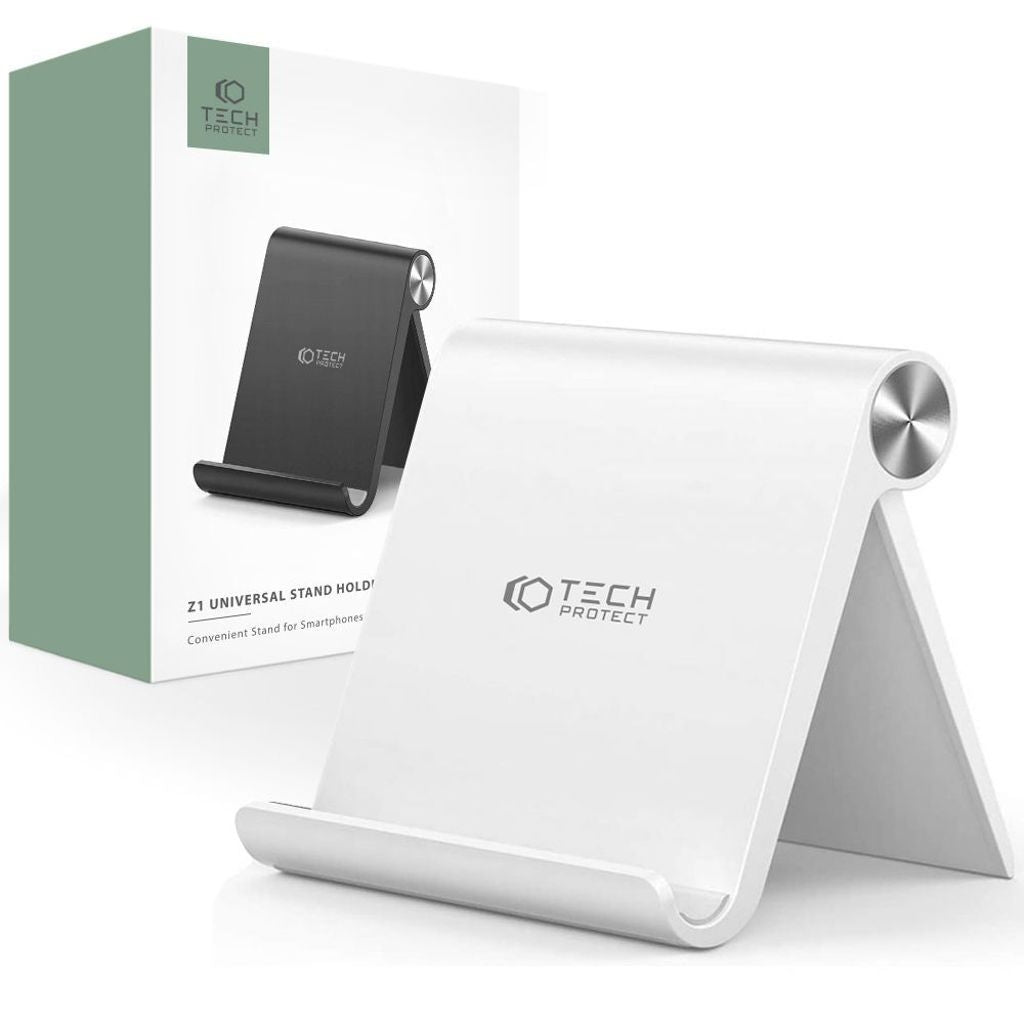 Tech-Protect Z1 Universal Smartphone/Surfplatta Stativ - Vit