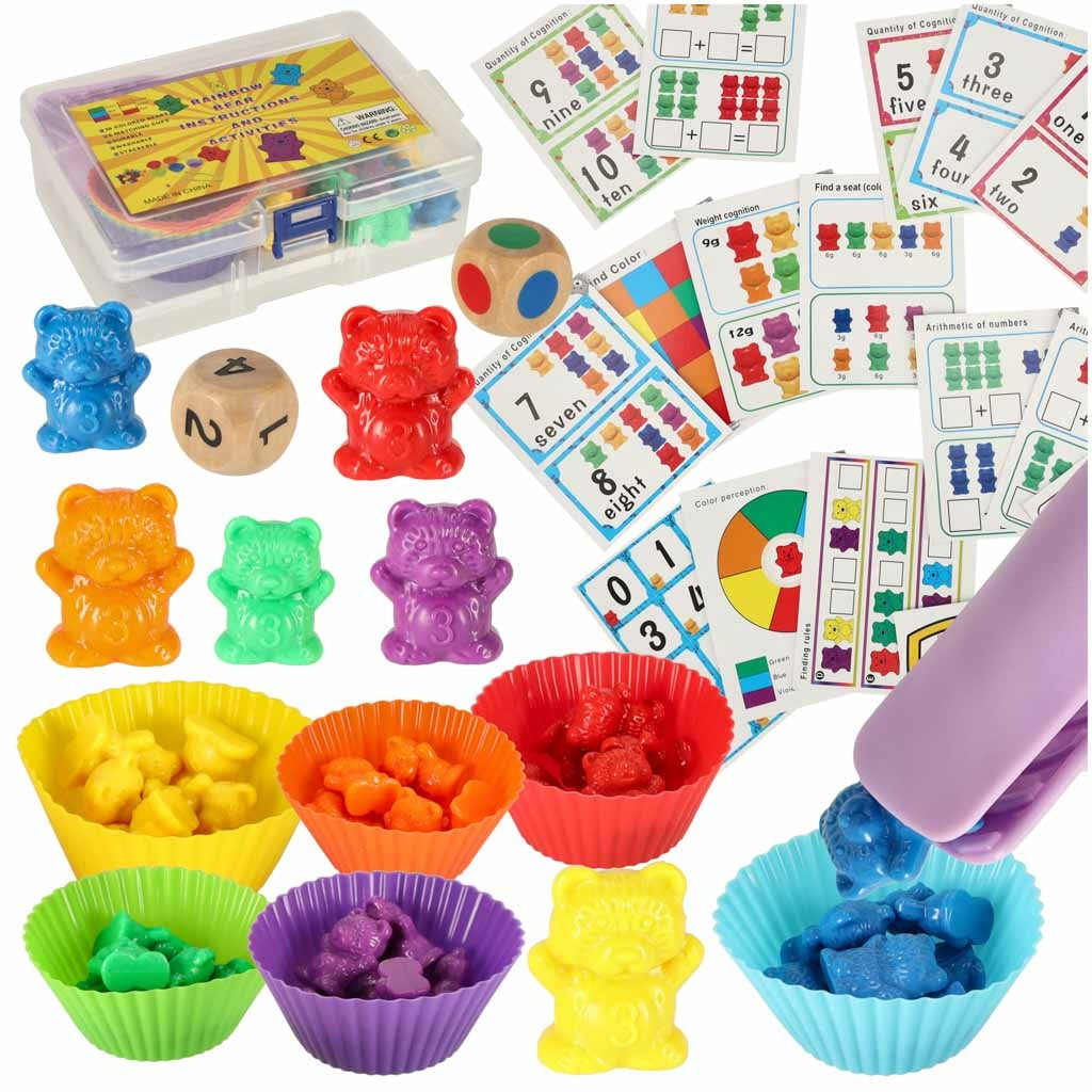 Teddy bears educational learning to count montessori 44el.