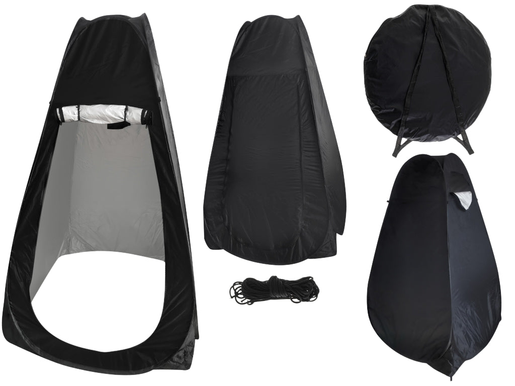 Tent shower changing room portable wc black