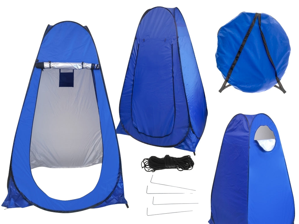 Tent shower changing room portable wc blue