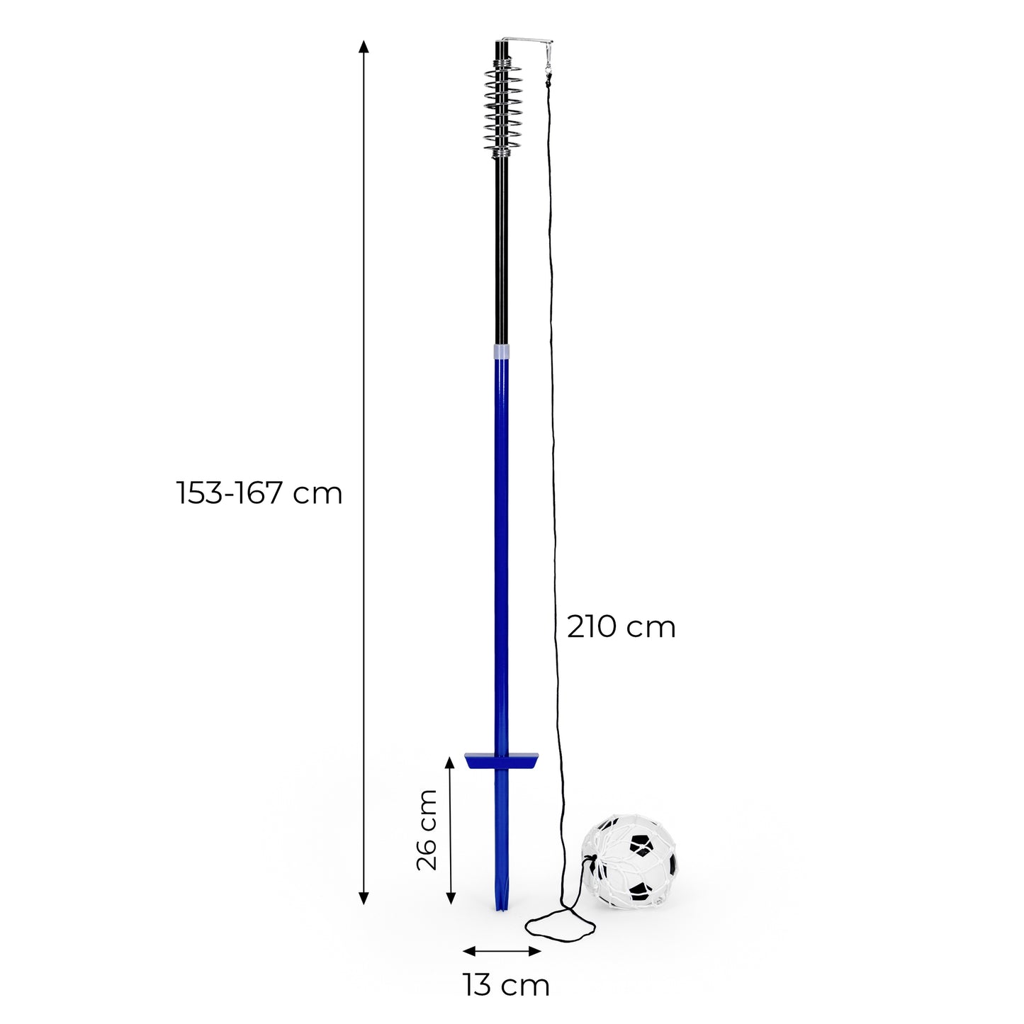 Tetherball Soccer Training Set with Adjustable Pole and Pump