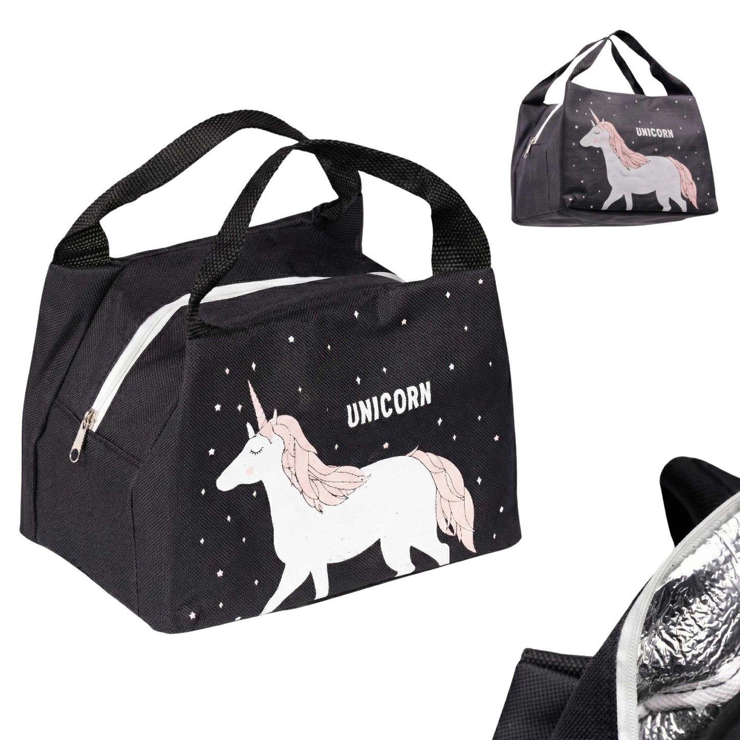 Thermal insulation bag breakfast lunch unicorn