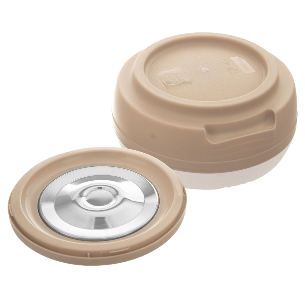 Thermos: Keeps food warm for 2 hours, stainless steel