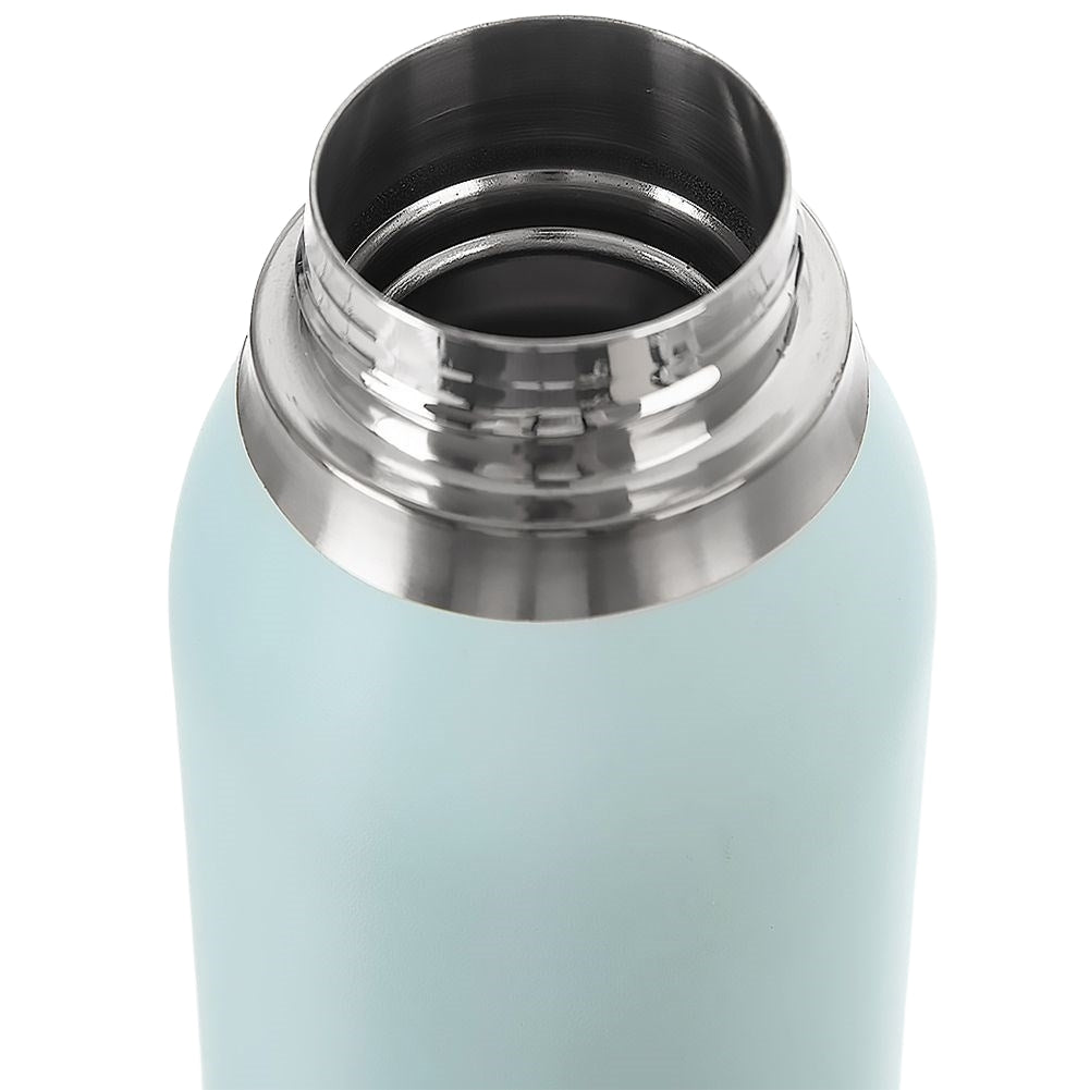 Thermos bottle in stainless steel with double wall and tight lid