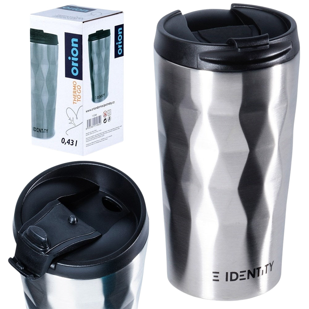 Thermos mug in matt turquoise for hot and cold drinks