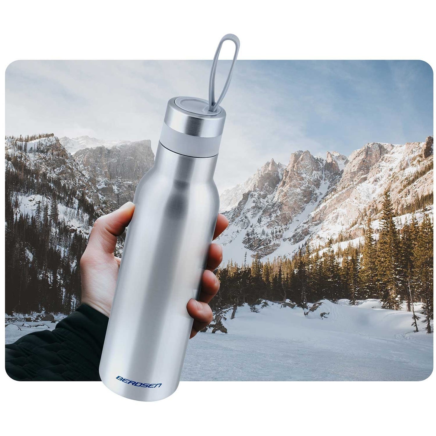 Vacuum thermos 500 ml BD-787 silver