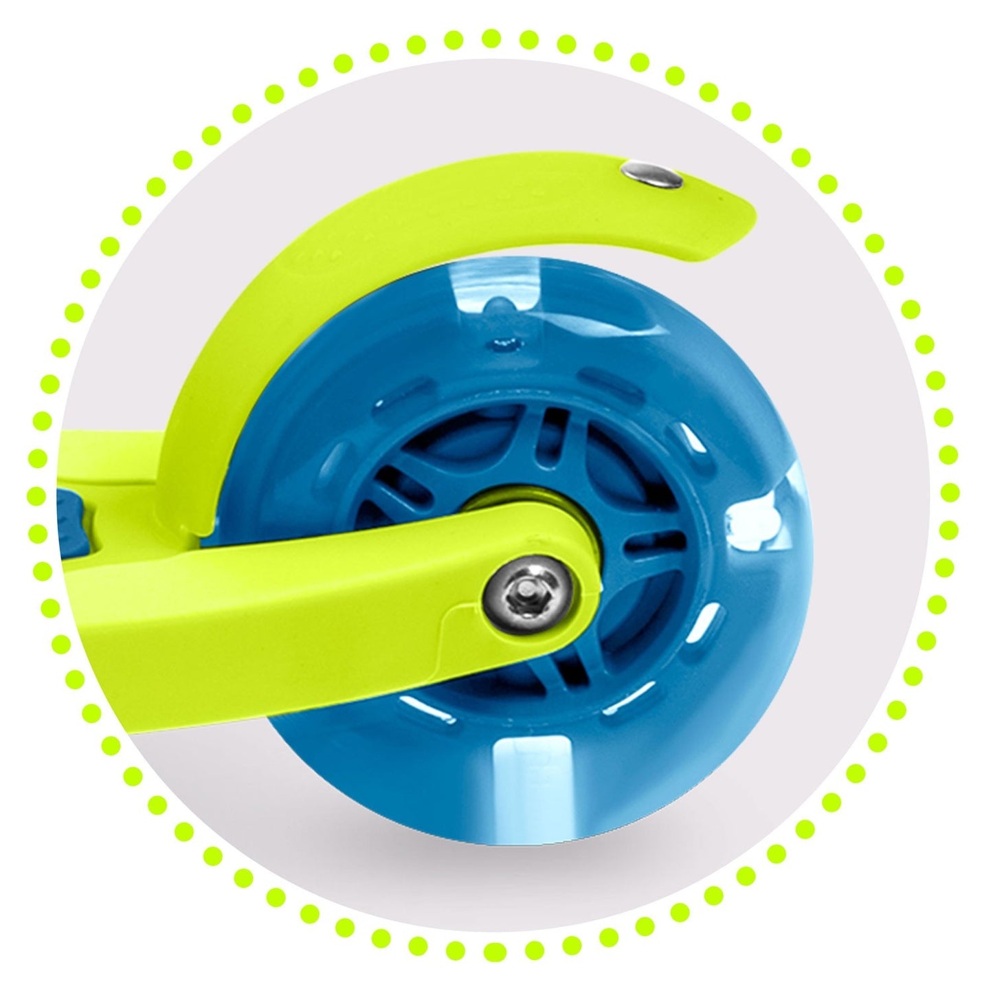 Three-wheel scooter Ricokids Loco - blue/green