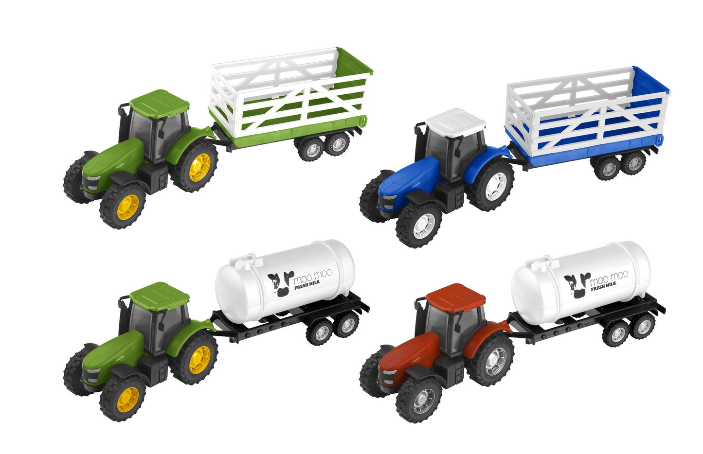 Tractor and Trailer Toy Set for Kids, Ages 3+