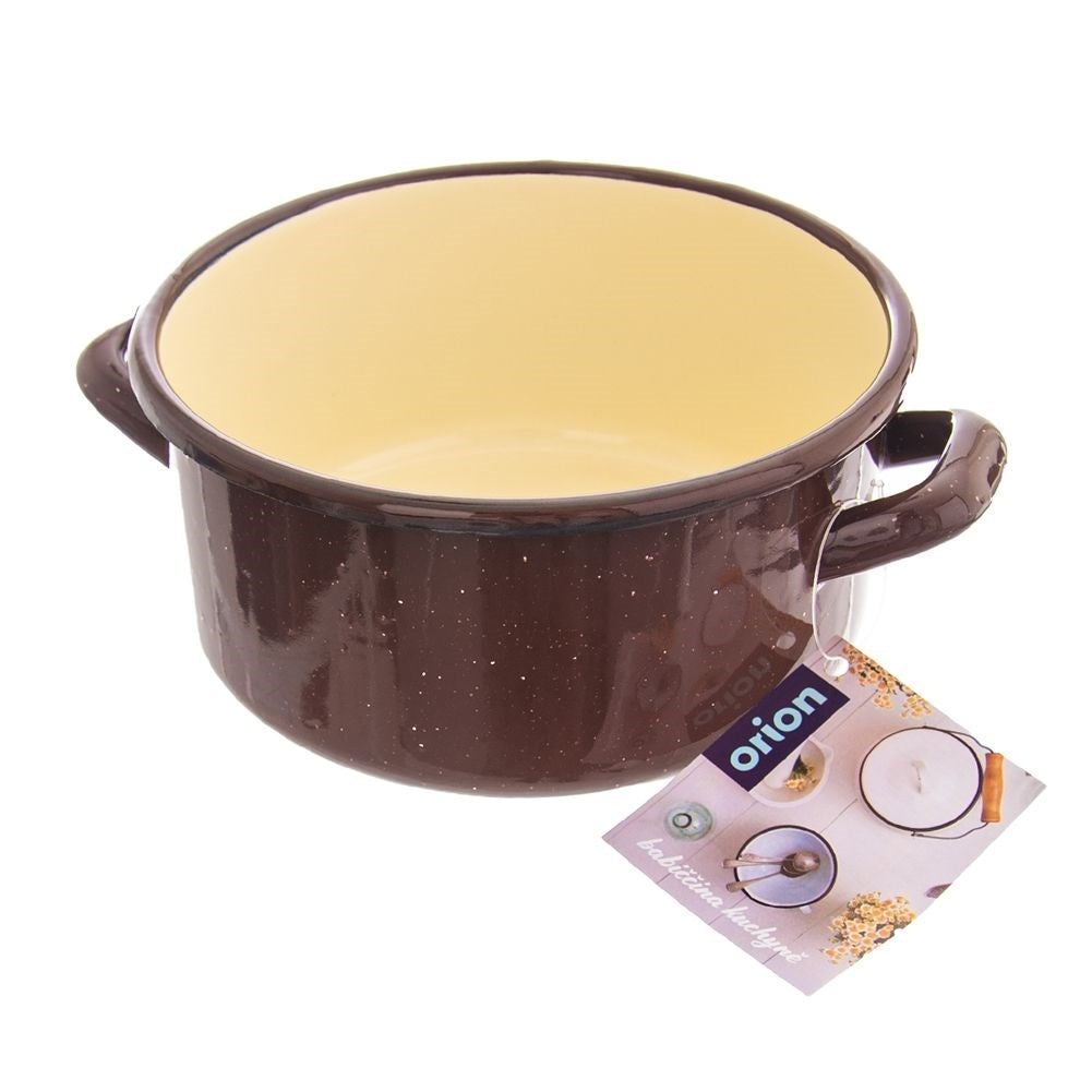 Traditional enameled steel pan for all stoves