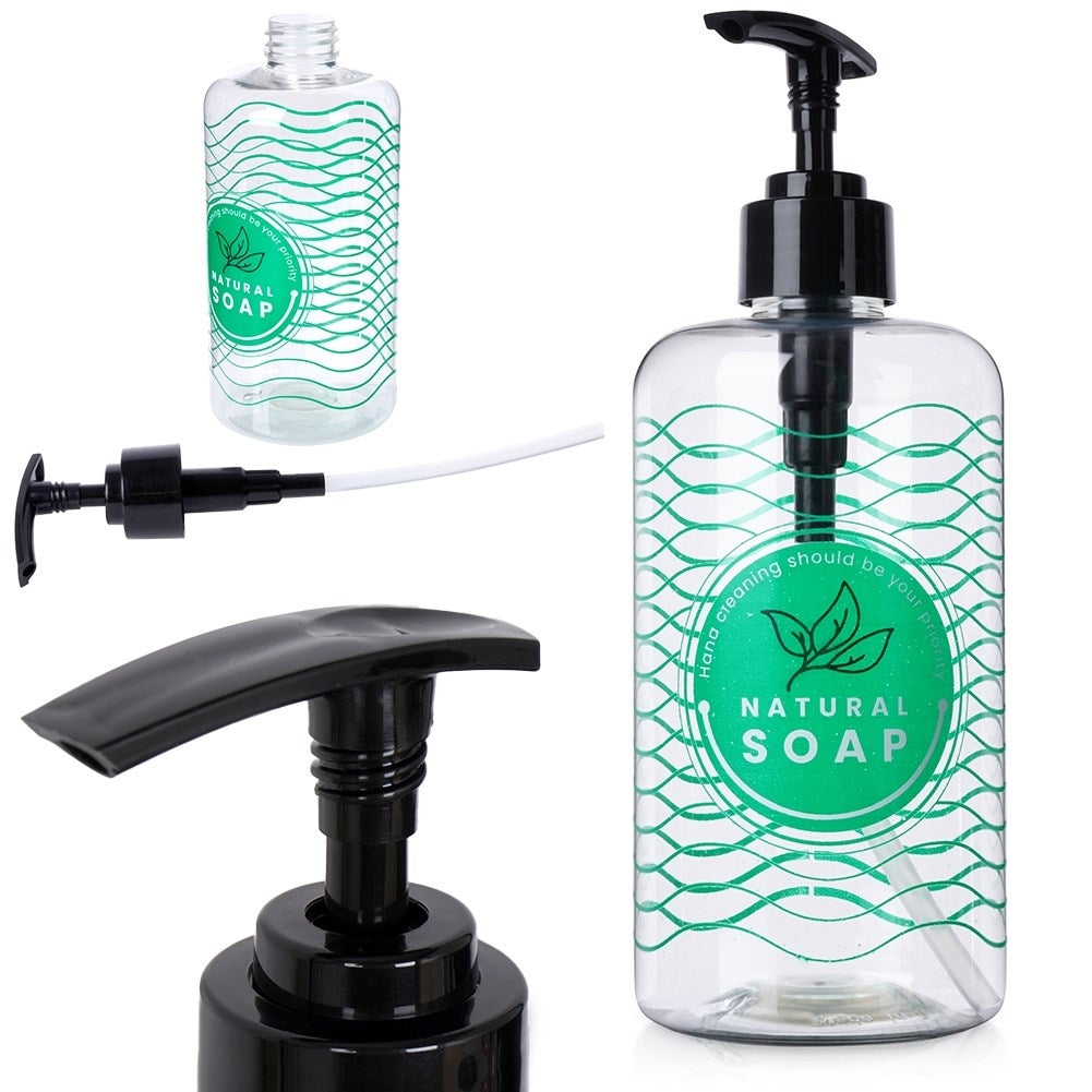 Transparent Dispenser for Detergent/Soap 500 ml