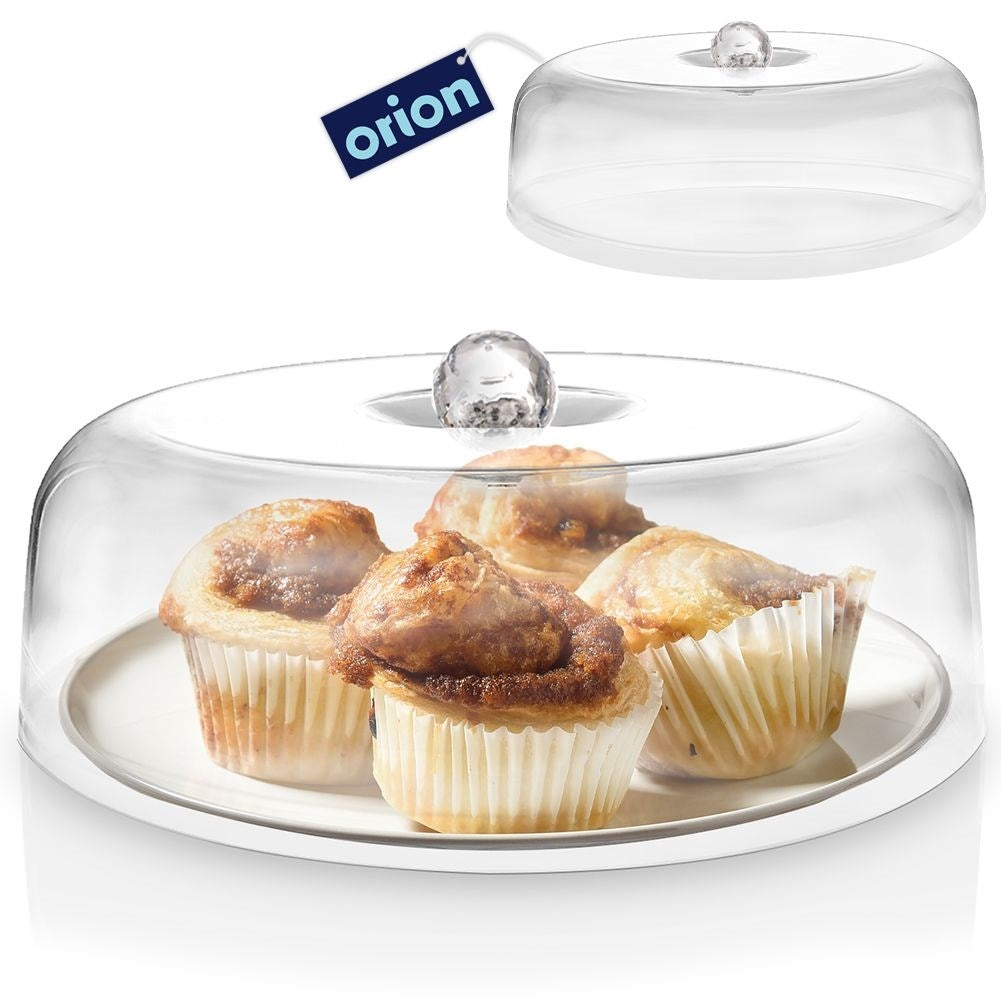 Transparent Food Protection in Acrylic with Handle, 29.5 cm