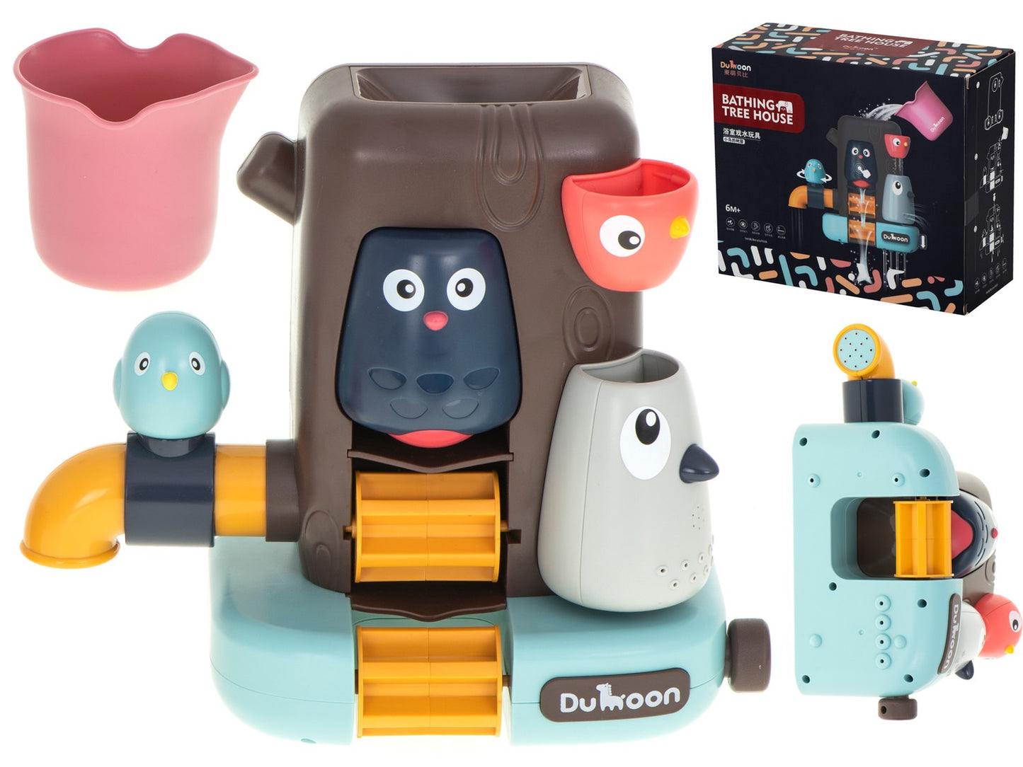 Tree house bath toy shower