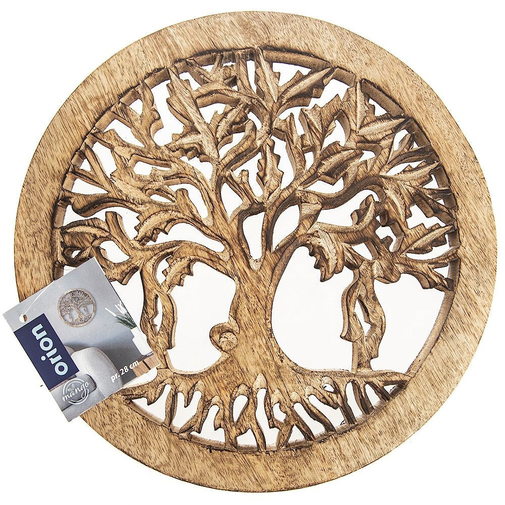 Tree of life wooden decoration MANGO 27 cm