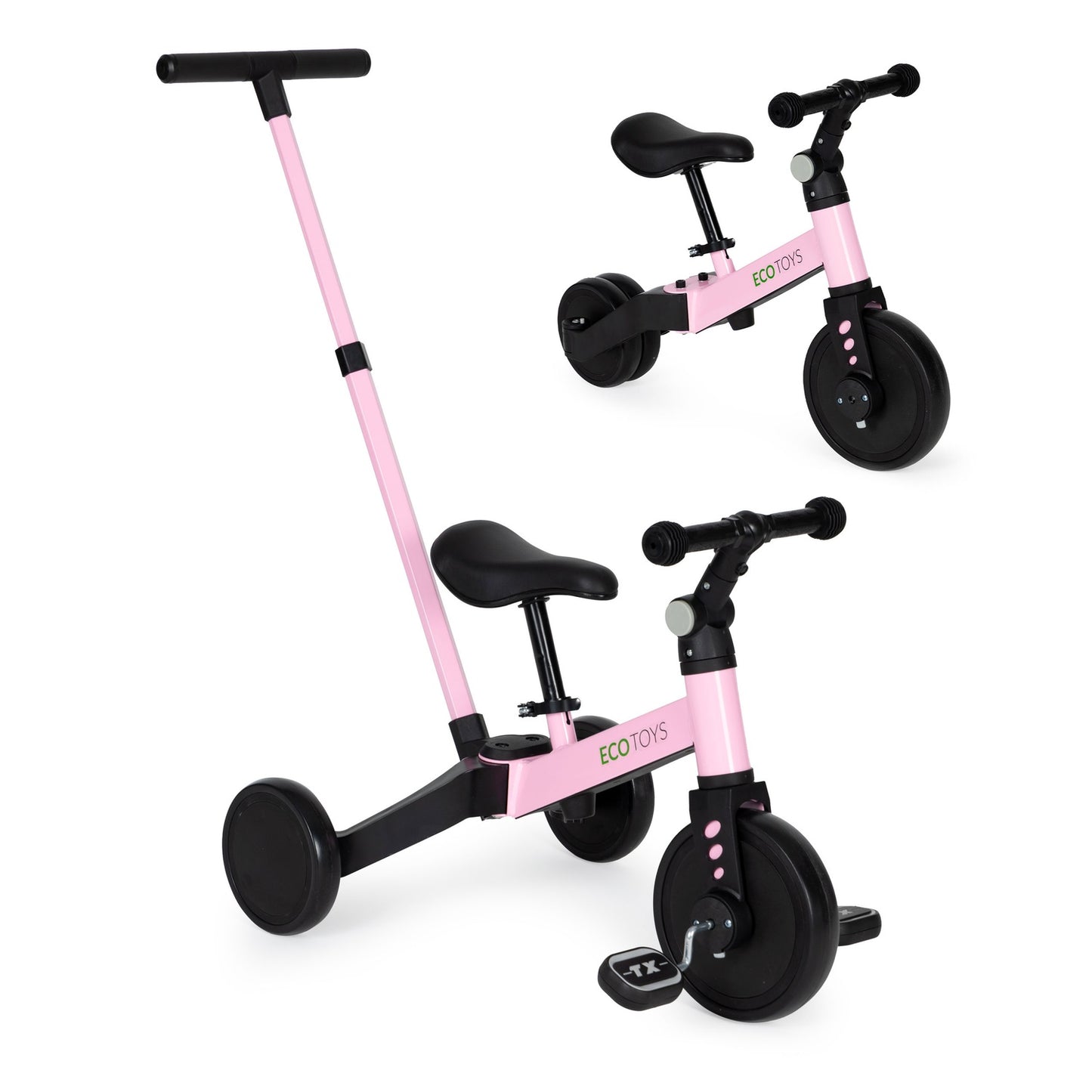 Tricycle runing bike with push handle 2 in 1