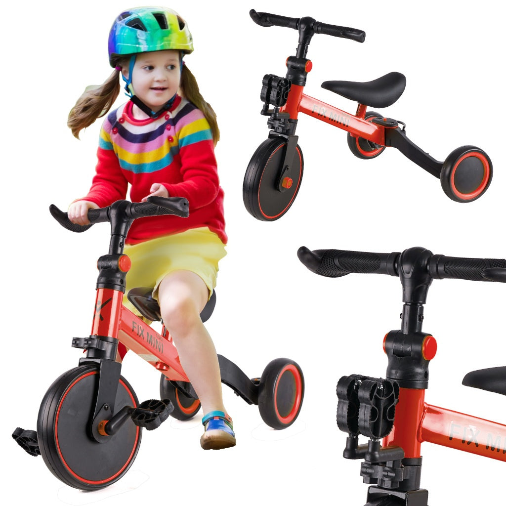 Trike Fix Mini cross-country tricycle 3in1 with pedals red