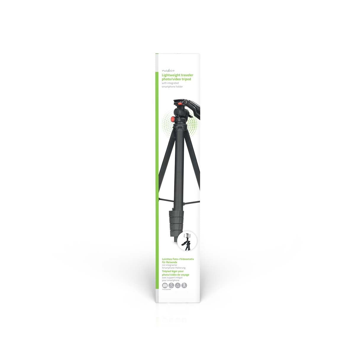 Tripod, 3kg Load, 41.5-160cm Height, Pan & Tilt