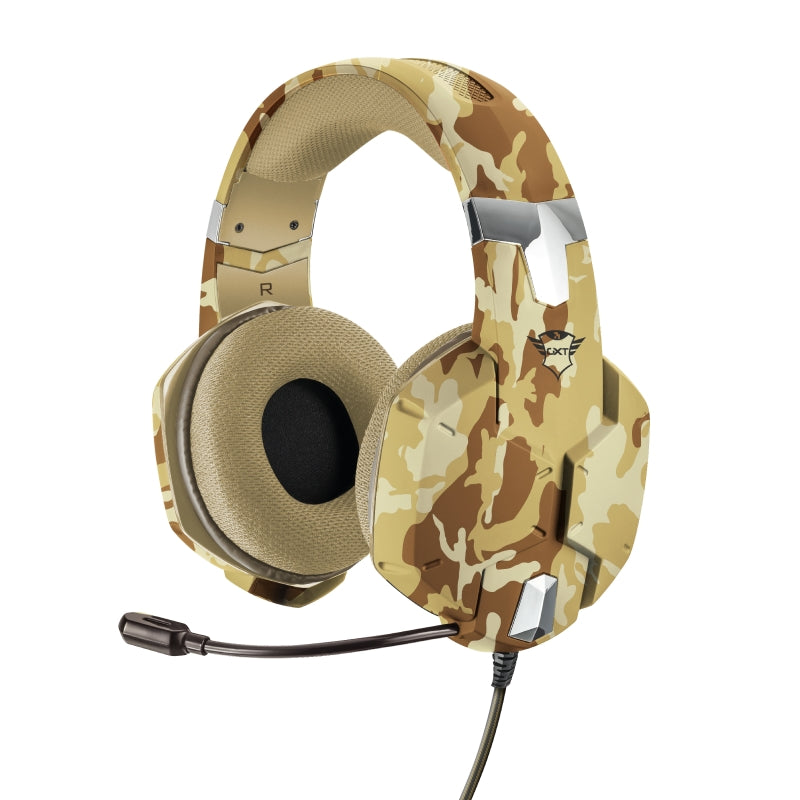 Trust GXT 322D Carus Gaming Headset - Brown Camo