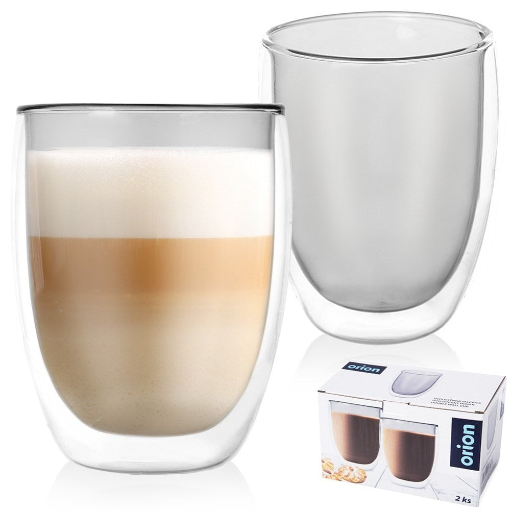 Two thermal glasses 370 ml - Perfect for cappuccino and latte