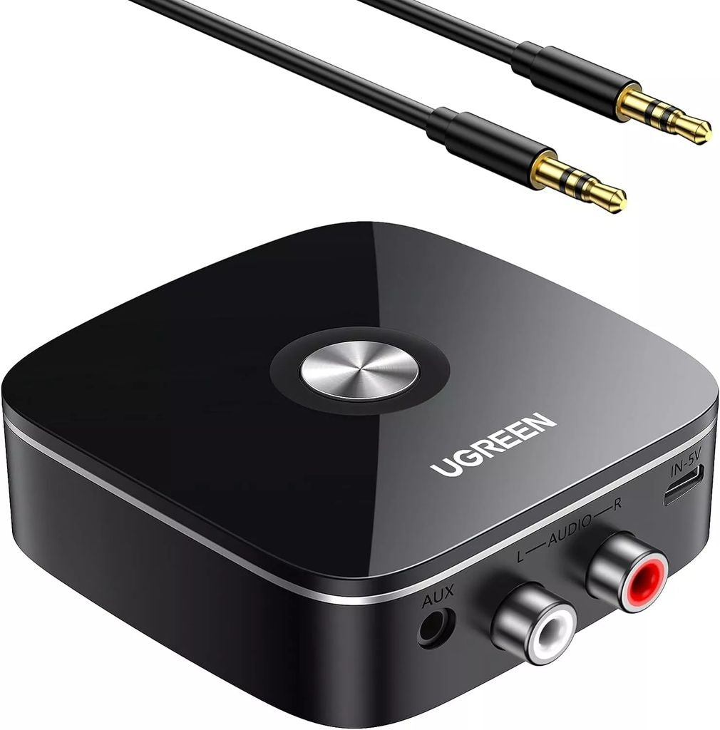 UGREEN Bluetooth Audio Receiver with 3.5mm and 2x RCA Adapter