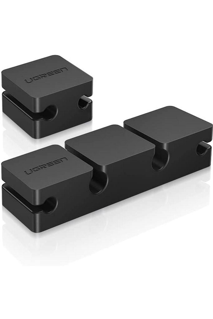 UGREEN Cable Organizer 6 Slots, 2pcs - Black