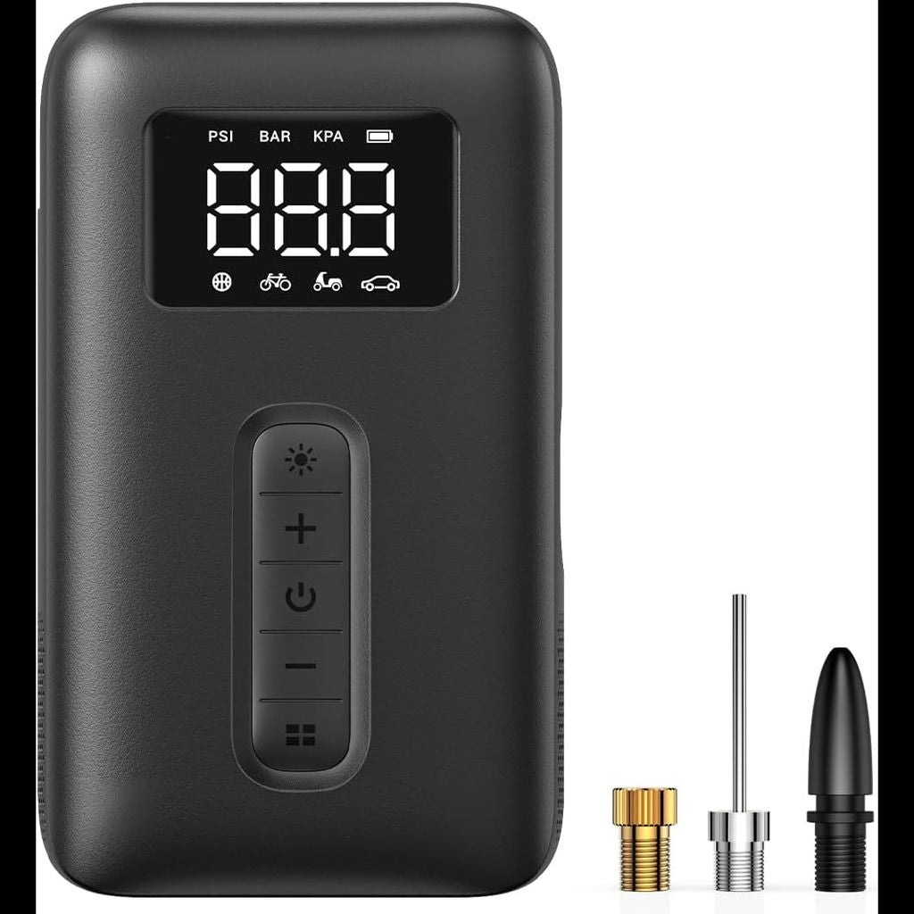 UGREEN portable digital tire pump with LED light
