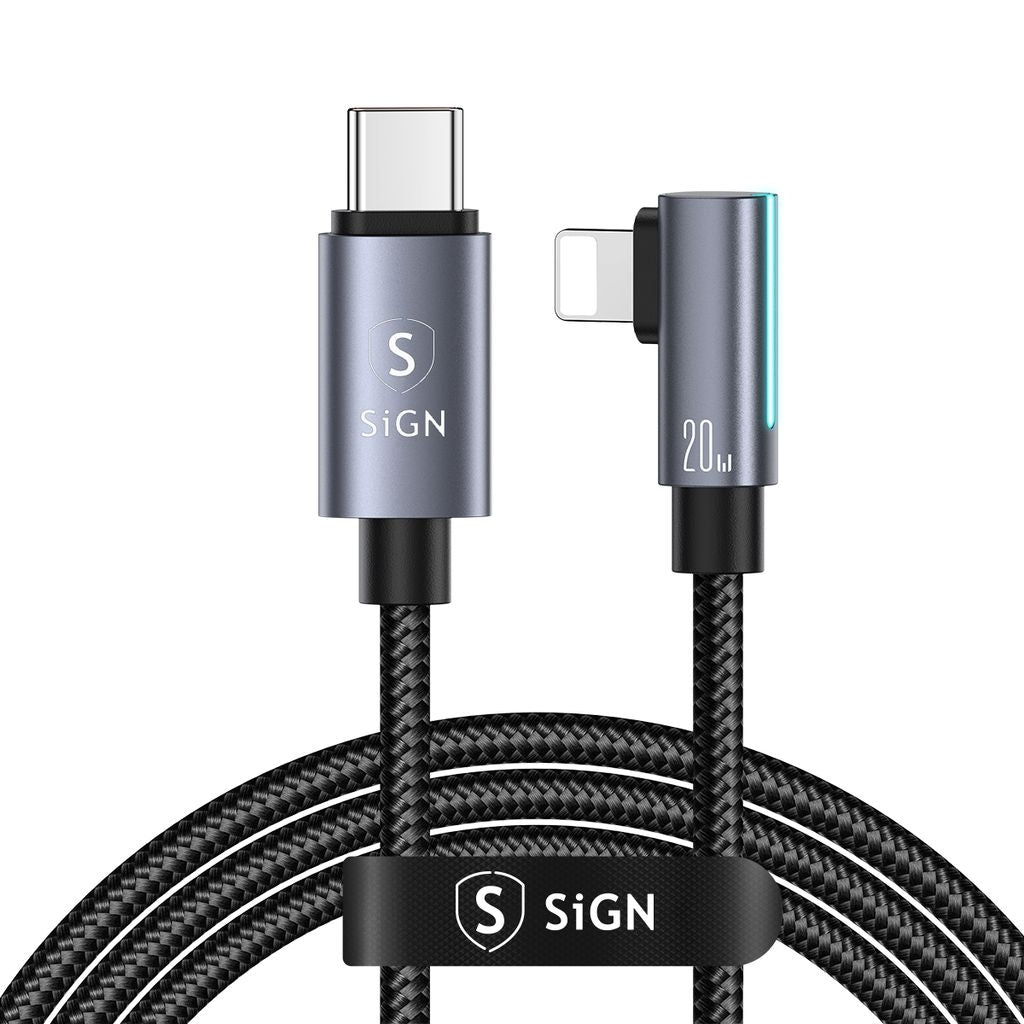 USB-C to Lightning Cable 2m, 20W - Black