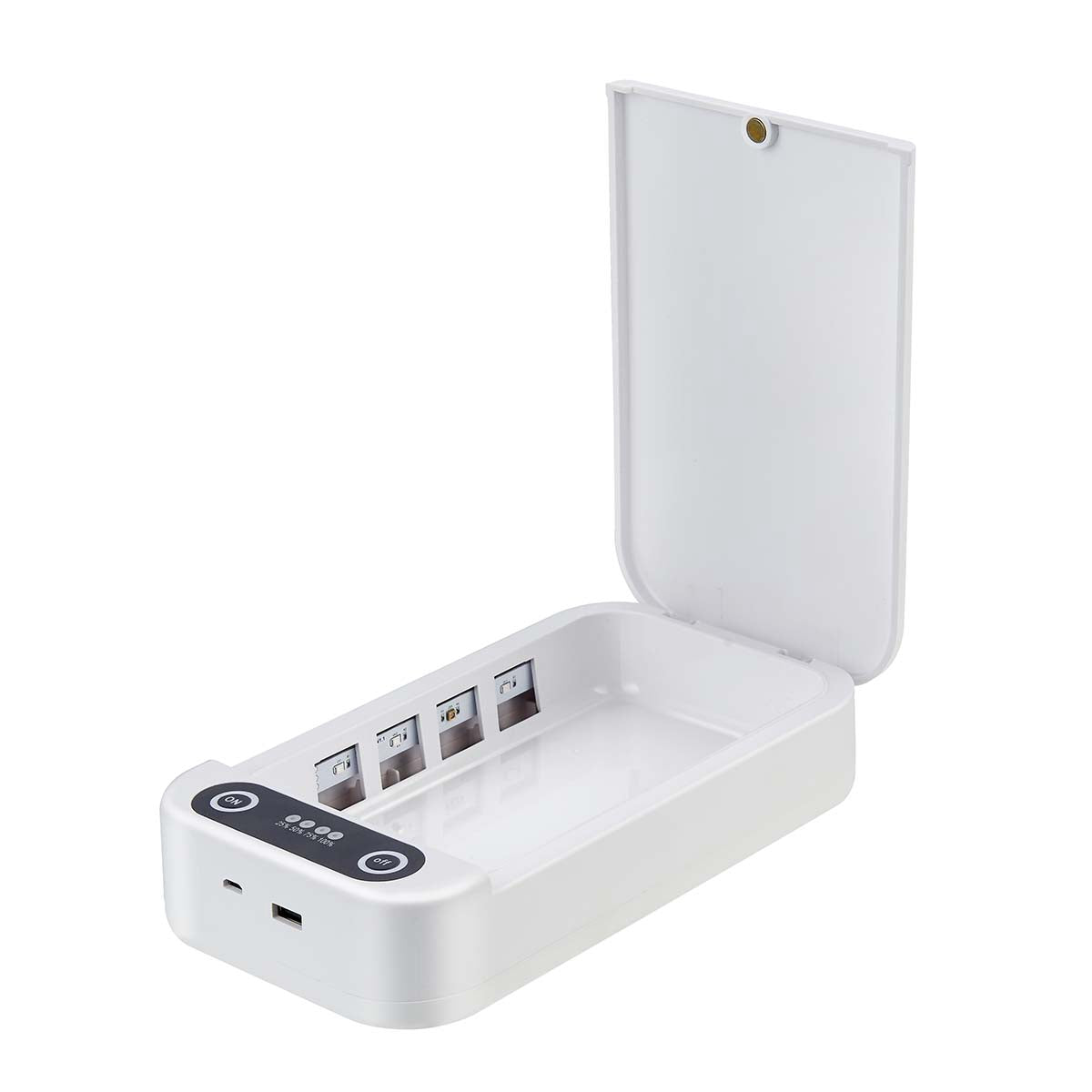 UV Sterilizer 2W, White, Kills 99% Bacteria, 5-Min Timer