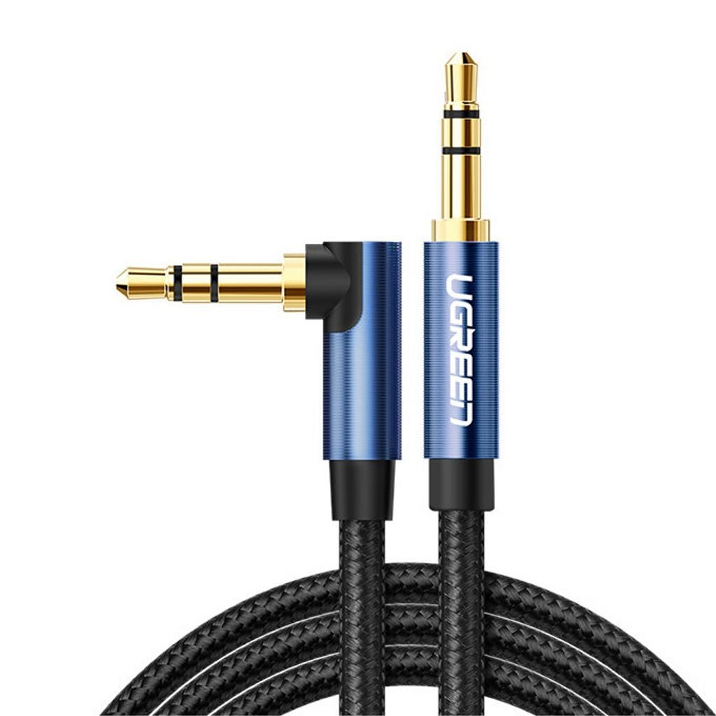 Ugreen AUX Cable, Angled, 3.5mm, 1m - Blue