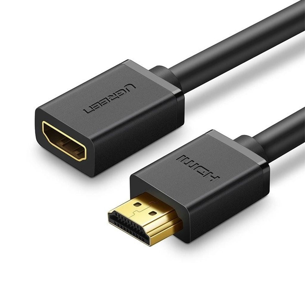 Ugreen HDMI (female) to HDMI (male) extension cable, 19-pin, 1.4v, 4K, 60Hz, 30AWG, 2m - Black