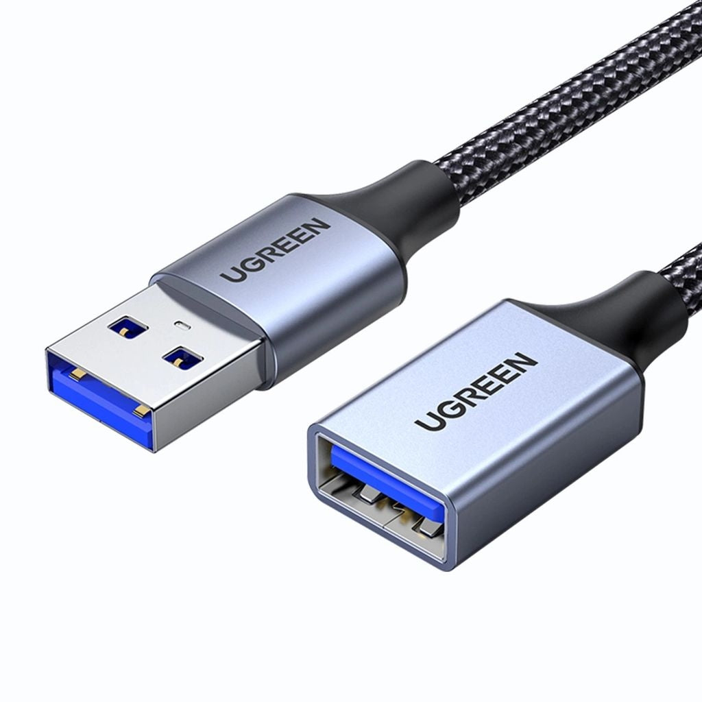 Ugreen USB-A (Male) to USB-A (Female) 3.0 Extension Cable, 5Gbps, 0.5m - Gray